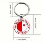 2PCS DIY Car Keyring Durable Keychain Auto Key Accessories Stickers Football Club Souvenir Gift For Men Woman - Image 2