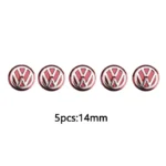 2026 Hot For VW VOLKSWAGEN Car Key Stickers Auto Control Keychain Emblem Accessories For Volkswagen VW R-line GTI R Polo Golf Pa - Image 4
