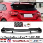 A45 Style Rear Roof Spoiler Replace For 2013-2018 Mercedes W176 A-Class A200 A180 Carbon Fiber Look Trunk Lid Spoiler Magickit