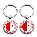 2PCS DIY Car Keyring Durable Keychain Auto Key Accessories Stickers Football Club Souvenir Gift For Men Woman