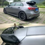 For Mercedes Benz A Class W176 W177 Hatchback A180 A200 A220 A250 A260 AMG A45 Style Rear Roof Trunk Spoiler Wings 2013-2022