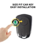 Car Sticker 2026 Hot 14mm Car Remote Key Sticker Aluminum Emblem Decal For Skoda Octavia Kodiaq Fabia Derivati Yeti Enyaq A7 Sup - Image 3