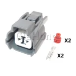 1 Set 2 Ways Parts 6181-0070 AC Assembly Car Horn Male Female Docking Connectors Auto Speaker Wire Socket For Honda 6189-0129 - Image 5