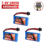 SM-4P Plug 7.4V 6800mah 18650 LI-ION Battery with for car model water bullet guns toys parts RC toys Boat Spare Parts 2S battery - Image 6