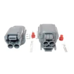 1 Set 2 Ways Parts 6181-0070 AC Assembly Car Horn Male Female Docking Connectors Auto Speaker Wire Socket For Honda 6189-0129 - Image 4