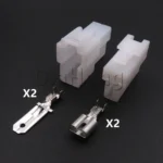 1 Set 2 Ways AC Assembly Auto Parts 7123-2228 7323-2128 Car High Current Wire Cable Socket 7122-2128 161971989 - Image 2