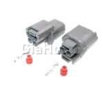 1 Set 2 Ways Parts 6181-0070 AC Assembly Car Horn Male Female Docking Connectors Auto Speaker Wire Socket For Honda 6189-0129 - Image 3