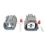 1 Set 2 Ways Parts 6181-0070 AC Assembly Car Horn Male Female Docking Connectors Auto Speaker Wire Socket For Honda 6189-0129 - Image 2